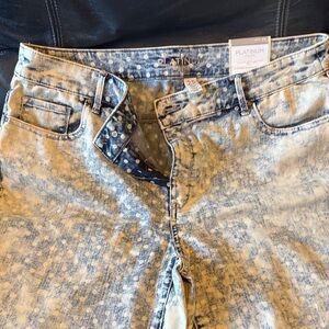 Chico's Platinum Light Blue Acid Wash Jeans